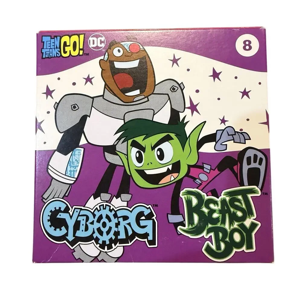 DC Comics Teen Titans Go! Cyborg & Beast Boy Trivia Toy McDonald's 2023 NEW